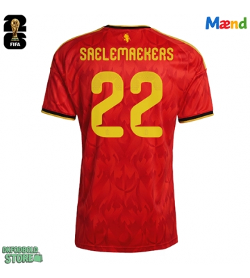 Belgien Alexis Saelemaekers #22 Replika Hjemmebanetrøje VM 2026 Kortærmet